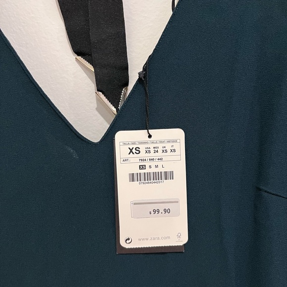 Zara Teal Romper - Picture 6 of 6